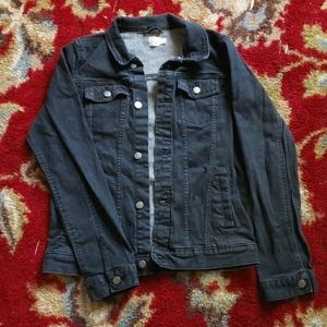 Boy's black jean jacket